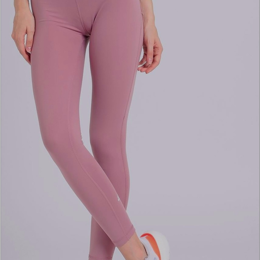 Adidas Yoga Essentials Pink Leggings - Picture 3 of 6